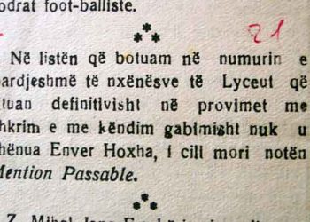 Zbulohet dokumenti i rrallë: Enver Hoxha, mezi kaloi klasën në provimin e maturës…
