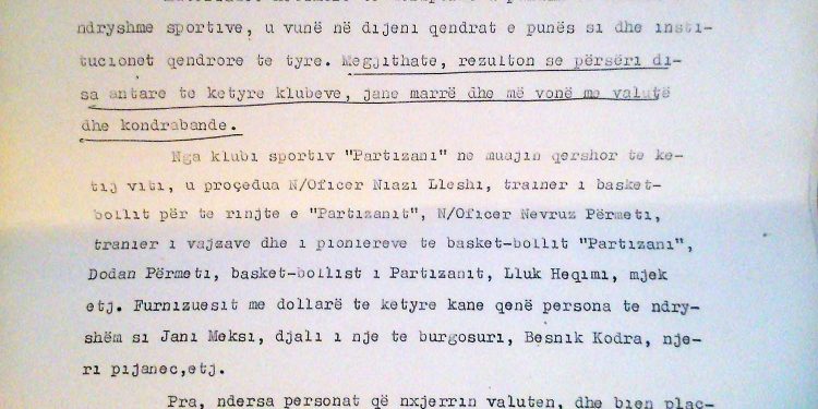 “Njazi Lleshi, Dodan Përmeti dhe Spiro Gjika, u dënuan për kontrabandë valute”…/Raporti sekret për Komitetin Qendror