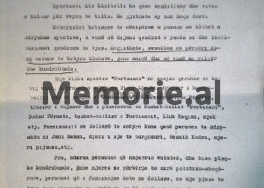 “Njazi Lleshi, Dodan Përmeti dhe Spiro Gjika, u dënuan për kontrabandë valute”…/Raporti sekret për Komitetin Qendror