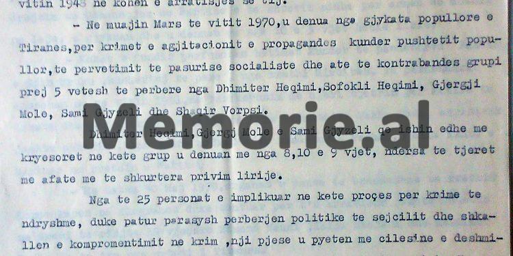 Zbulohet dokumenti sekret i vitit 1970, kur kërkohej dënimi me vdekje i Daut Gumenit dhe ekzekutimi në fshatin e lindjes në Gusmar
