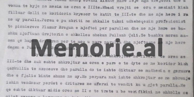 Kur nxënësit e “Sami Frashërit” shkruanin në mure “Vdekje Enver Hoxhës”