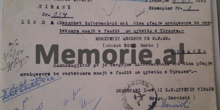 Kur nxënësit e “Sami Frashërit” shkruanin në mure “Vdekje Enver Hoxhës”