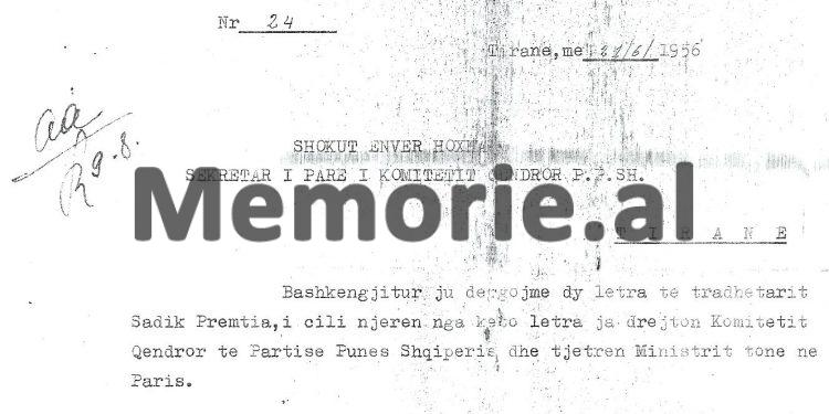 “Mbas rehabilitimit të Rajkut në Hungari dhe Kostovit në Bullgari, ju duhet të bëni të njëjtën gjë me Koci Xoxen dhe Maleshoven…”/ Letra e panjohur nga Parisi në 1956-ën që alarmoi Enver Hoxhën