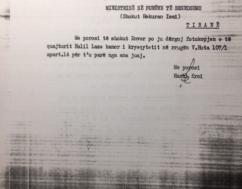 Letra e gazetarit dhe shkrimtarit Halil Laze për Enverin: Si më propozuan në burgun e Spaçit,për spiun birucash