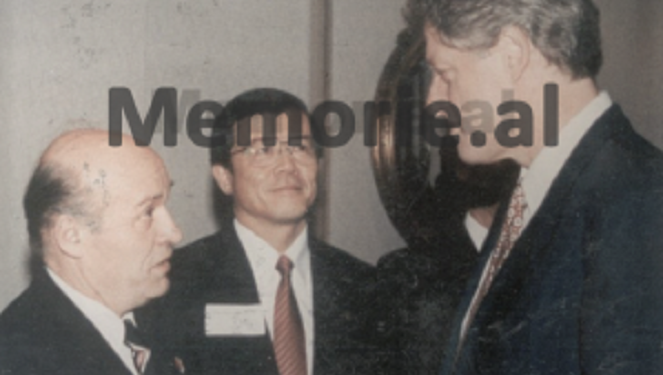 Pjetër Arbnori takim me Clinton