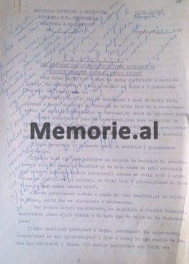 1960 letter to Hysni Kapo / “Besniku”, “Lisi”, “Rubiku”, “Mali” etc., the Security General issues the nicknames of Peshkopi….