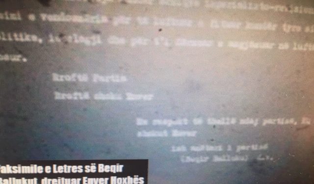 Letra e Beqir Ballukut  nga burgu për Enverin: Mos më quani armik, kam pasur koncepte borgjezo-revizioniste, më lini në….