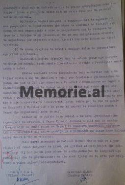 1960 letter to Hysni Kapo / “Besniku”, “Lisi”, “Rubiku”, “Mali” etc., the Security General issues the nicknames of Peshkopi….