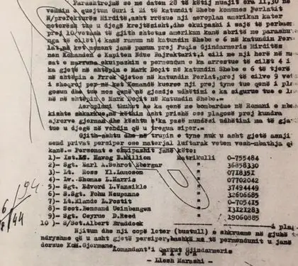 10 ushtarakët amerikanë që u kapën dhe ju dorëzuan gjermanëve në Mirditë