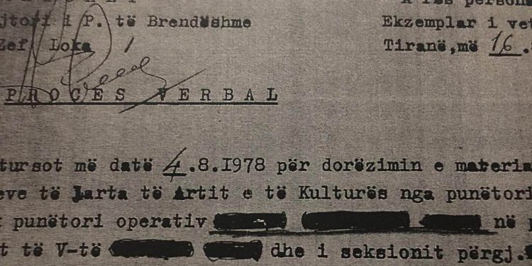 Dokumenti sekret : Nga Ndrek Luca te Helena Kadare e Rikard Ljarja …emrat 315 intelektualeve të Tiranës që ndiqeshin nga Sigurimi i Shtetit.