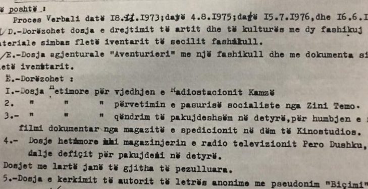 Dokumenti sekret : Nga Ndrek Luca te Helena Kadare e Rikard Ljarja …emrat 315 intelektualeve të Tiranës që ndiqeshin nga Sigurimi i Shtetit.