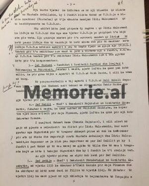 Mehmet’s report on Enver: There are 10 UDB agents in the Tropoja Party committee….