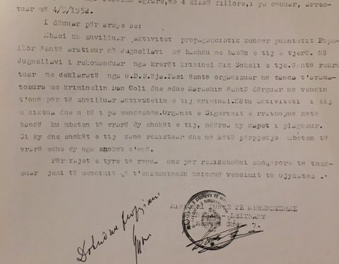 Urdhëratë me shkrim të Enverit: “Të pushkatohen”, “të ekzekutohet”,”dakord me propozimin për dënimin me vdekje”…