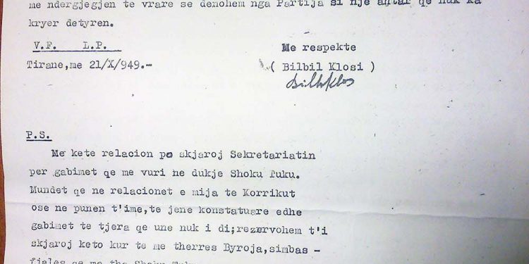 “Për ekzekutimin e 14 burrave në Mirditë me rastin e vrasjes së Bardhok Bibës, bisedova në telefon me Enverin dhe ai më tha….”/ Letra e Bilbil Klosit