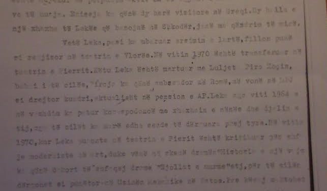 Dokumenti sekret i Sigurimit për Enver Hoxhën: Drama e regjisorit Leka Bungo, ka skena me vajza të shthurura dhe studente që prishin dashuritë, ka frojdizëm…