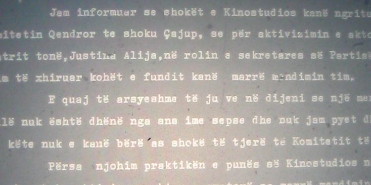 Roli në filmin e Kinostudios i artistes së famshme, Justina Aliaj / Letra e Prokop Murrës për Hysni Kapon e Ramizin: Nuk e kam dhënë unë lejen që ajo…