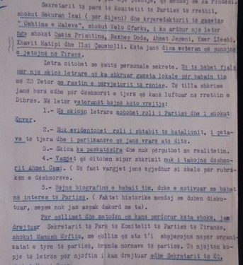 Letra / Kur Tefta Cami i ankohej Enverit e Hysni Kapos për Haxhi Lleshin: Ai fshihet pas veteranëve dibranë që duan të ulnin figurën e babajt tim, dëshmor…