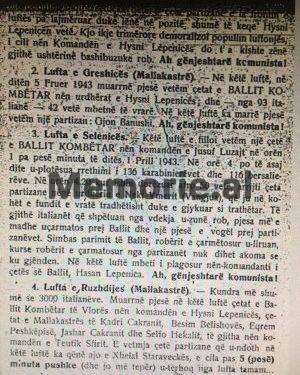 Trakti i Staraveckës: Largohem nga Partia Komuniste e fëlliqur. Në Berat vramë e premë për t’ju marrë paratë njerëzve dhe në Perisenkë zumë gratë nga shalët dhe sisët…