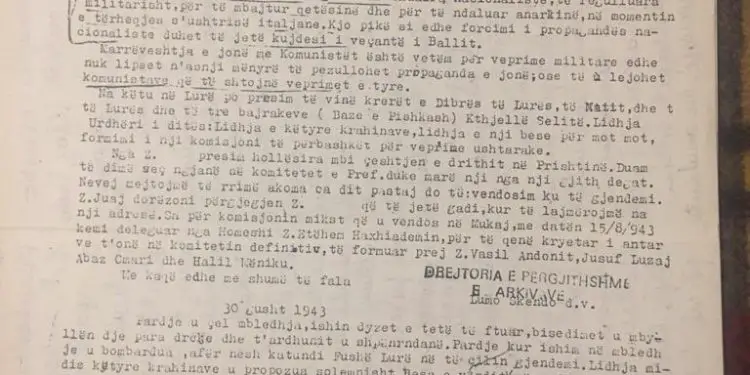 Dokumenti/Urdhri i Enverit: Ta godasim pa mëshirë Ballin Kombëtar. Asnjë hezitim, ndryshe ne jemi të humbur në qoftë se veprojmë me zemër prej murgeshe….