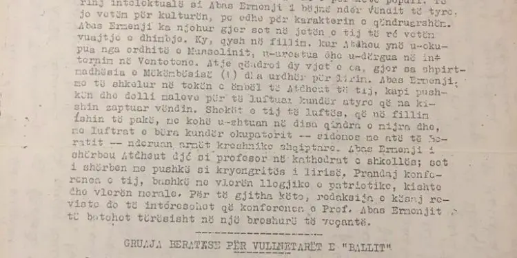 Dokumenti/Urdhri i Enverit: Ta godasim pa mëshirë Ballin Kombëtar. Asnjë hezitim, ndryshe ne jemi të humbur në qoftë se veprojmë me zemër prej murgeshe….