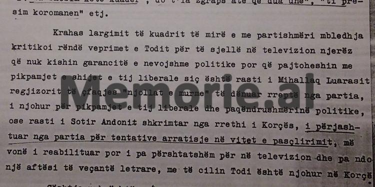 Todi Lubonja largonte nga puna ata që e kundërshtonin dhe që përkraheshin nga ish-drejtori, Thanas Nano…