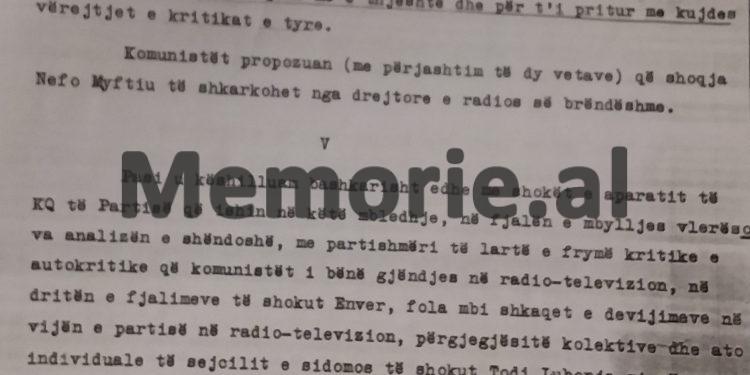 Relacioni sekret për Enverin: Todi Lubonja nuk zbatoi porositë e shokut Mehmet e Ramiz, që në televizion të mos dilnin njerëz me leshra të gjata…