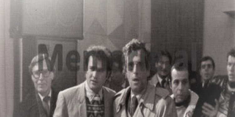 Unknown photos of the meeting where the legalization of the Democratic Party was announced / Published by Berisha, Meksi, Hajdari, Pashko, Zogaj, Pollo, Selami and Ruli, in Budina, Ben Lika, Zenel Hoxha, Ilir Dizdari, etc.