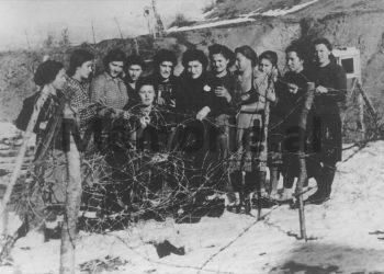 Rare photo / Ceremony and wreaths with bushes of the burial site of the 105 executed in the Pristina Camp from …