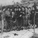 Rare photo / Ceremony and wreaths with bushes of the burial site of the 105 executed in the Pristina Camp from …