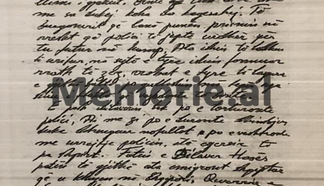 “ Dy policët e Spaçit që na torturuan barbarisht mua dhe Dilaver Hasën më 7 dhjetor ’79-të”/ Letra nga Chicago e të arrtisurit në ’85-ën, për Amnesty International…