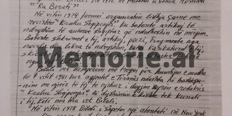 Dëshmia e të arratisurit në 85-ën: “Ç’biseduam me Bilal Xhaferrin në Chicago për agjentët e Tiranës dhe atentatin, ç’më tha për sëmundjen dhe si e gjeta në spital ku ja kishin hequr…”?!
