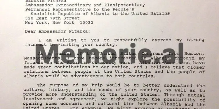 Dokumentet e panjohura të ’89-ës/ Kur kongresmeni amerikan, Joseph Kennedy, biri i kandidatit për president të SHBA-ve, debatonte me ambasadorin Pitarka, që s’i jepte vizë për Shqipëri…