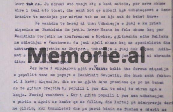 “Ç’më thanë për Teme Sejkon, Bazën e Pashalimanit dhe Enverin, në ambasadën daneze” / Raporti sekret i diplomatit Gac Mazi nga Moska në ’61-in