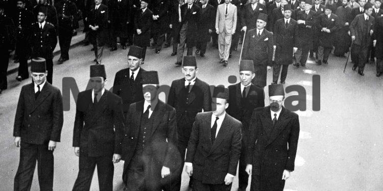 Rare photos. January 31, 1948 when King Farouk of Egypt organized in Cairo the official burial ceremony of Princess Ruhije Zogu