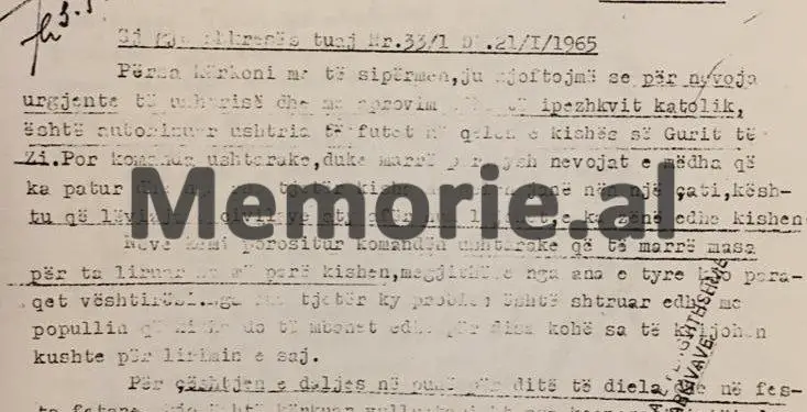 “Shoku Enver, po na e prishin kishën ku asht Shenjtorja e Zojës së Këshillit të Mirë, prandaj ju…”/ Letra e Ipeshkvit të Shkodrës, në ’66-ën