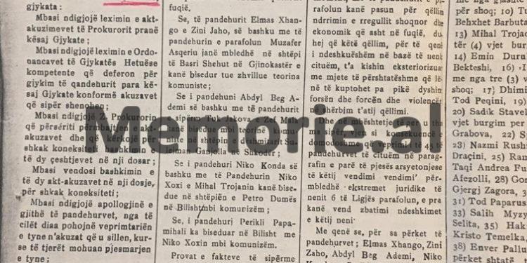 “Kur Koço Tashko ma prezantoi Enverin tek dyqani “Flora”, e vetmja gjë që binte në sy, ishte paraqitja e jashtme dhe…”/ Dëshmia e avokatit të famshëm