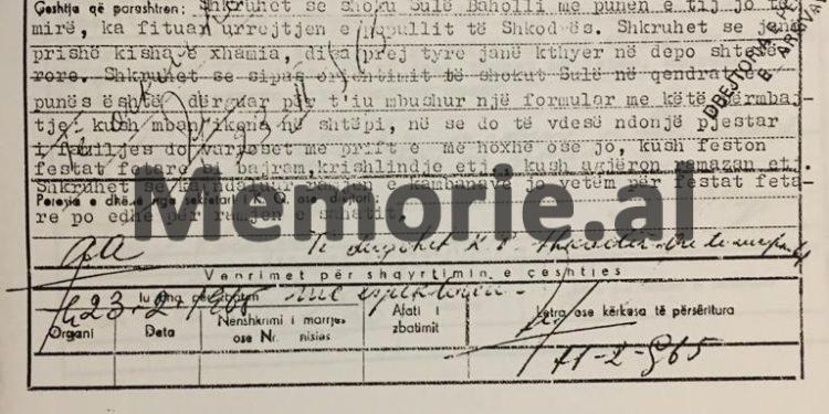 “Shoku Enver, po na e prishin kishën ku asht Shenjtorja e Zojës së Këshillit të Mirë, prandaj ju…”/ Letra e Ipeshkvit të Shkodrës, në ’66-ën