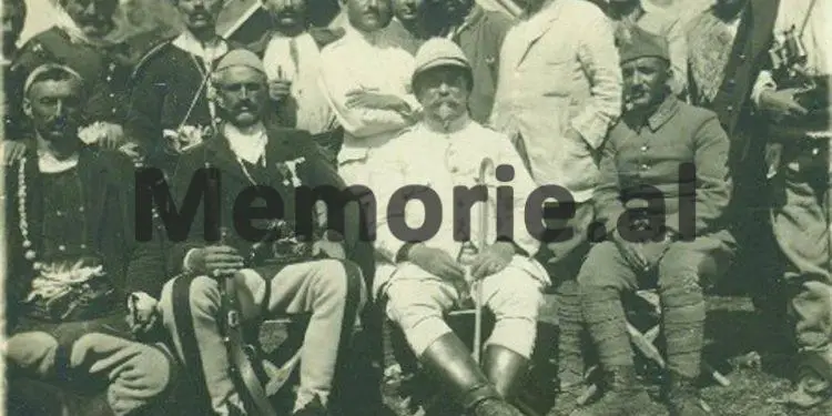 Prekë Cali dhe koloneli francez André Ordioni, në Malësi