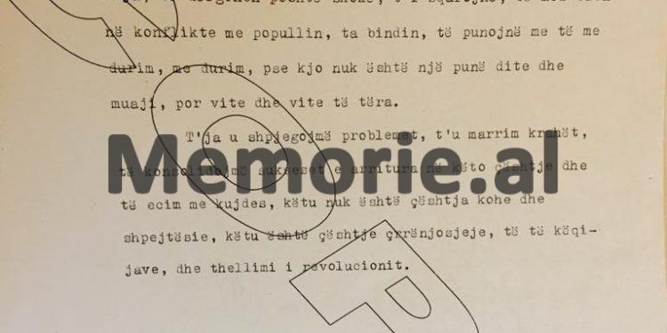 “Në Finiq, sekretari partisë dhe kryetari kooperativës, vanë të hiqnin ikonat e kishës, por u mblodhën 40 gra dhe i rrahën e i…”/ Fjala e Enverit në Byro