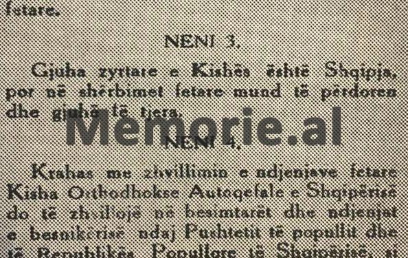“Kryepeshkopi i gjithë Shqipërisë, Hirësia e tij Paisi Vodica, pasi falënderoi qeverinë dhe gjeneral-kolonel Enver Hoxhën, ia dha fjalën Adil Çarçanit…”/ Kur Kongresi i Kishës Ortodokse, brohoriste për Stalinin