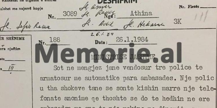 Letra kërcënuese për Enverin: “Mos ma mbani babanë në burg dhe djalin peng, do kryej veprime çnjerëzore, do çuditet Greqia dhe…”/ Historia e minoritarit që u arratis në ’82-in