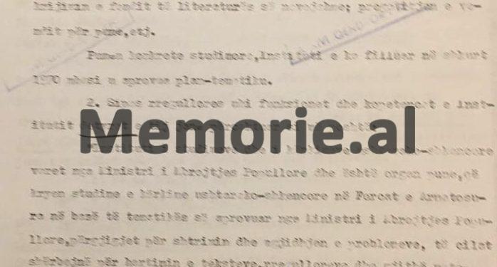 “Shoku Mehmet, unë mund të gaboj se s’i njoh problemet e Ushtrisë, por ja se ç’po bëhet te Instituti…”Letra e Ramiz Alisë në ’72-in