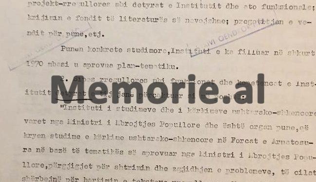 “Shoku Mehmet, unë mund të gaboj se s’i njoh problemet e Ushtrisë, por ja se ç’po bëhet te Instituti…”Letra e Ramiz Alisë në ’72-in