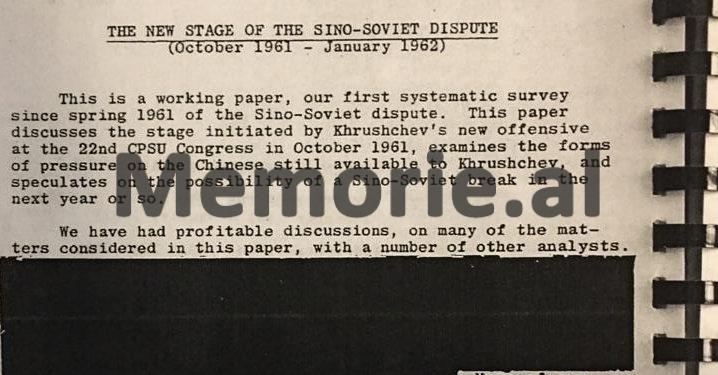 Dokumentet sekrete të CIA-s: “Hoxha akuzoi Hrushovin se ai vetë nxiti kultin e Stalinit, kurse Moska thotë se Tirana me studentët që ka në BS, ka bërë….”