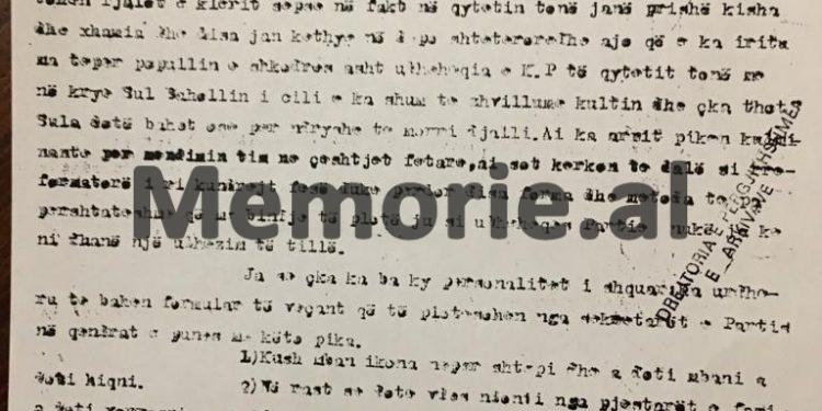 “Sul Baholli s’po na lejon me festu Pashkët, ka urdhëruar drejtorët e shkollave me i pyet fëmijët, a janë bë synet dhe…”/Letra për Enverin