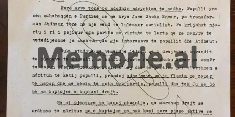 Letra me emrat e 41 klerikëve dibranë në ’67-ën: “Ju shoku Enver, po transformoni atdheun t’onë socialist, ne s’do jetojmë më me djersën e…”