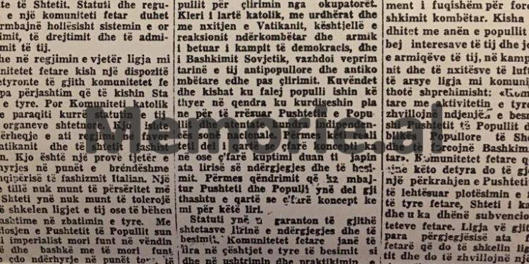 “Kryepeshkopi i gjithë Shqipërisë, Hirësia e tij Paisi Vodica, pasi falënderoi qeverinë dhe gjeneral-kolonel Enver Hoxhën, ia dha fjalën Adil Çarçanit…”/ Kur Kongresi i Kishës Ortodokse, brohoriste për Stalinin