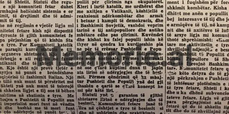 “Kryepeshkopi i gjithë Shqipërisë, Hirësia e tij Paisi Vodica, pasi falënderoi qeverinë dhe gjeneral-kolonel Enver Hoxhën, ia dha fjalën Adil Çarçanit…”/ Kur Kongresi i Kishës Ortodokse, brohoriste për Stalinin