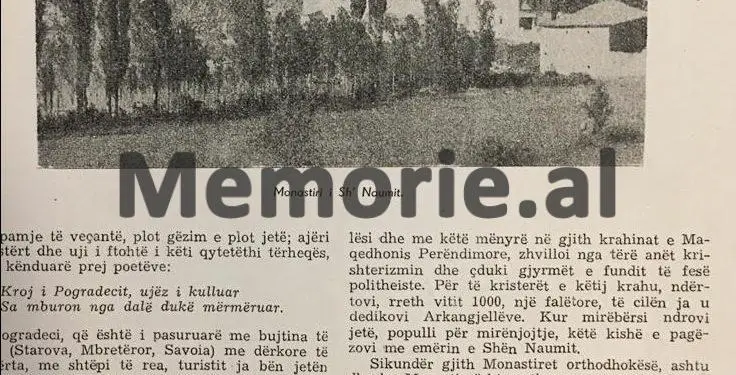 “Manastiri i Shën Naumit, Poradeci mbi liqenin e kristaltë dhe kostumet e grave të bukura të Dardhës, si tonat në Val d’Aosta,….”/ Reportazhi i panjohur i studiuesit italian