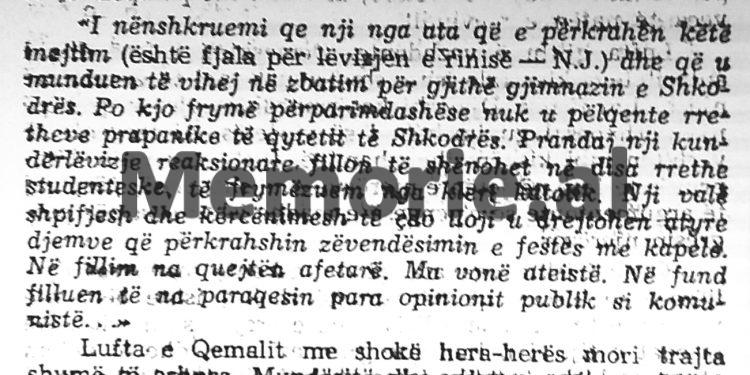 “Na shqiptarët do ta rrënojmë të vjetrën dhe mbi të do ngrefim flamurin e kuq të vllaznimit, të kulturës e të pasunis”/ Zbulohet hartimi i Qemal Stafës që u fallsifikua nga…